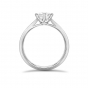 Brilliant cut diamond six claw solitaire ring in platinum, 1096