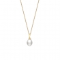 Freshwater cultured pearl pendant in 9ct yellow gold, 2297