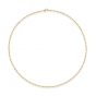 18ct yellow gold hayseed link necklace, 3835