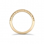 Brilliant cut diamond dovetail half eternity ring in 18ct yellow gold, 737