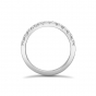 Brilliant cut diamond dovetail half eternity ring, 814