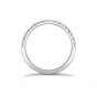 Brilliant cut diamond dovetail set half eternity ring in platinum, 813
