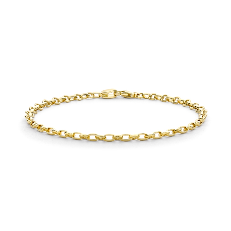 18ct yellow gold linked bracelet, 792