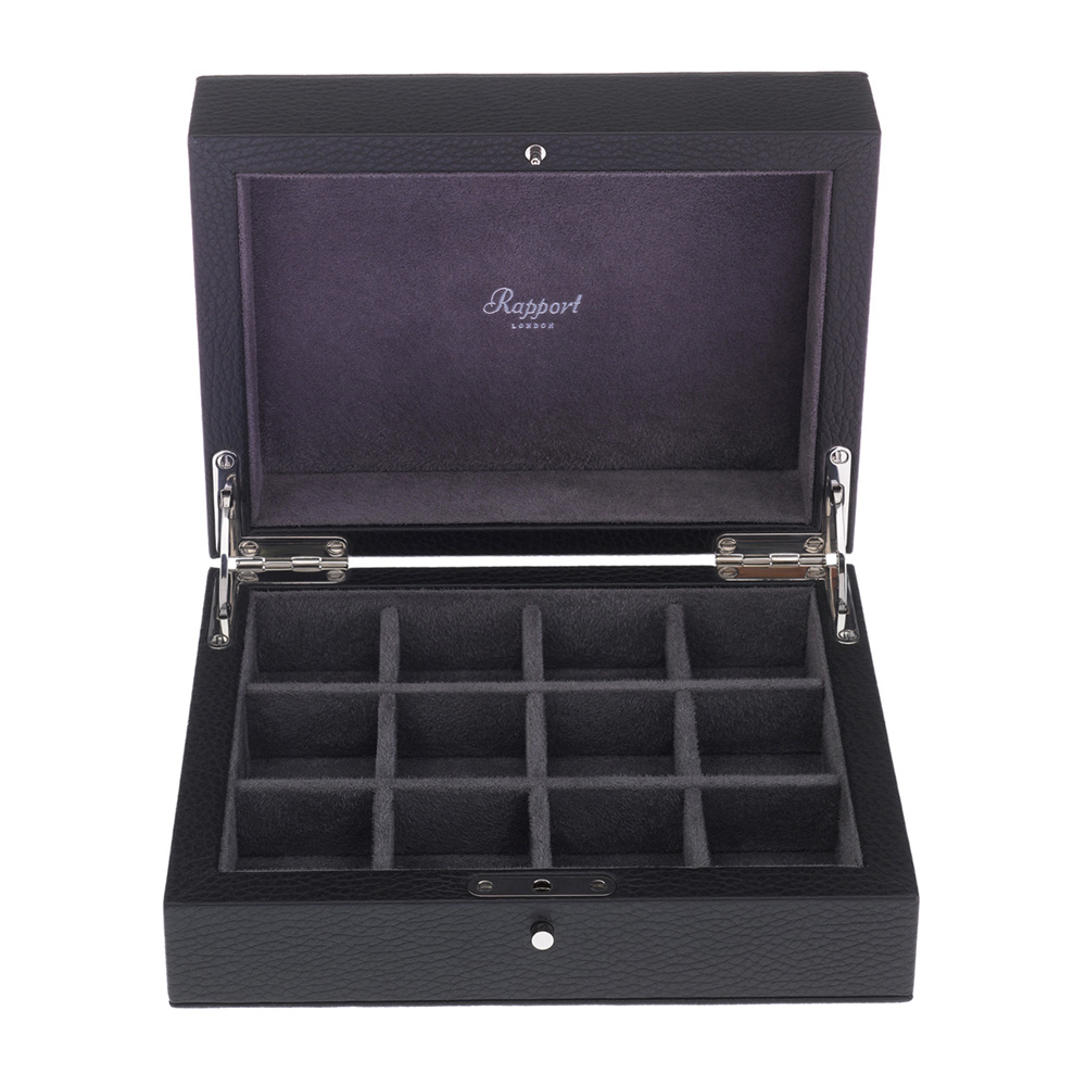 1843a_Twelve_Cufflink_Box_by_Rapport_London_Black
